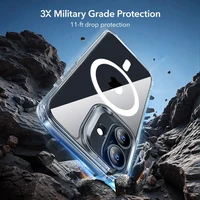 ESR Classic Hybrid MagSafe + rūdītā stikla komplekts iPhone 17 - caurspīdīgs