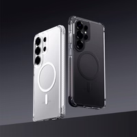 Rock Crystal Clear Magnetic Series Maciņš for Samsung Galaxy S26 caurspīdīgs-melns