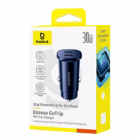Baseus GoTrip 2 x USB-C 30W automašīnas lādētājs - melns