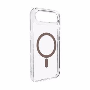 Puro Lite Mag TPU+PC magnētiskais viedtālruņa apvalks iPhone 17 Air - caurspīdīgs ar brūnu gredzenu