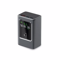 Portatīvais lādētājs SBS 10000mAh PD 35W ar LCD ekrānu - pelēka