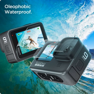 Spigen Glass.tR Slim rūdītā stikla un plēves 2 daļu komplekts GoPro Hero 9 / 10 / 11 / 12 - caurspīdīgs