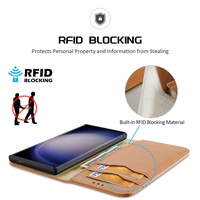 Dux Ducis Hivo apvalks ar atloku un RFID bloķēšanu Samsung Galaxy S24 - melns