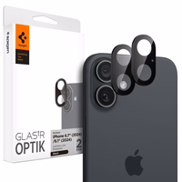 Spigen Optik GLAS.TR kameras aizsargs 2-PACK iPhone 16 / 16 PLUS - melna