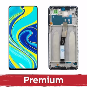 LCD Displejs Saderīgs ar Xiaomi Redmi Note 9S / Pro ar Frame/ Tropical Zaļš / OEM