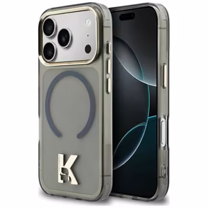Karl Lagerfeld IML K Head Logo MagSafe Maciņš for iPhone 17 Pro Max - melns