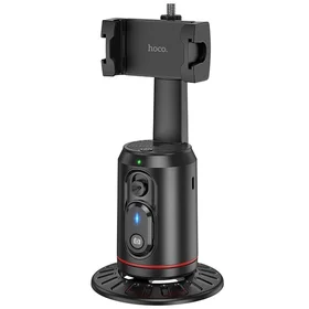 HOCO tālruņa turētājs 360 grādu ar automātisku sejas sekošanu K23 melns