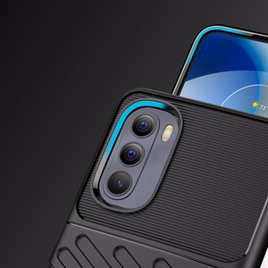 Thunder Case гибкий бронированный чехол для Motorola Moto G Stylus 2022 чёрный