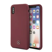 Mercedes Silicone Line viedtālruņa apvalks iPhone X/XS - sarkans