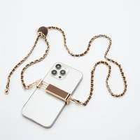 Ķēdīte / aukla ar turētāju GLAMOUR der visiem modeļiem, maksimālais platums 80 mm – brūna