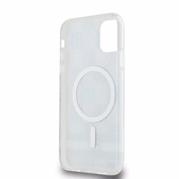 DKNY IML rūtainā Mono raksta un drukāto svītru magnētiskais viedtālruņa apvalks iPhone 11 / Xr - melns