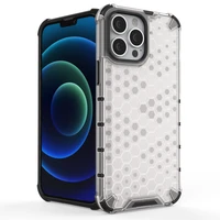 Honeycomb Case bruņu vāks ar TPU buferi iPhone 13 Pro Max zils