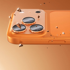 Benks rūdītais stikls Air Shield matēts integrēts lēcas aizsargs (C069) Iphone 17 Pro (3 lēcas) caurspīdīgs