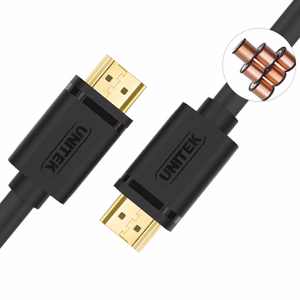 UNITEK Y-C138M HDMI kabelis 2 m HDMI Type A (Standard) Melns