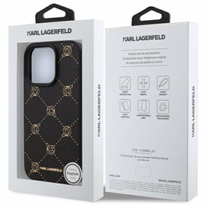 Karl Lagerfeld Magnētiskais Karl Head viedtālruņa apvalks iPhone 16 Pro Max - melns