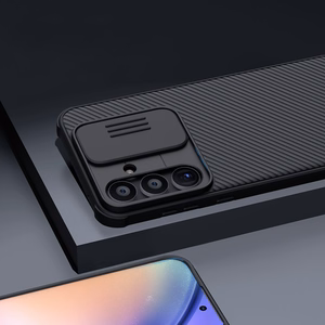 Nillkin CamShield Pro apvalks Samsung Galaxy A55 ar kameras vāciņu - melns