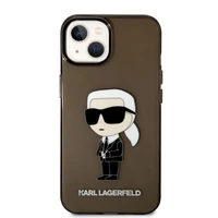 Karl Lagerfeld Ikonik Karl viedtālruņa apvalks iPhone 14 Plus - melns