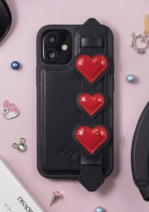 Kingxbar Sweet Series case decorated with original Swarovski crystals iPhone 12 mini black
