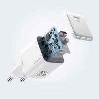 USAMS Tīkla lādētājs 1xUSB-C PD30W 3A (tikai galviņa) PD3.0 Fast Charging violets X-ron Series CC186TC03 (US-CC186)