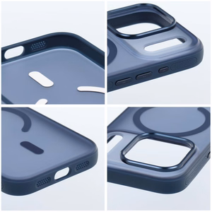 Case for iPhone 17 AIR Flexline Mag Cover compatible with MagSafe navy blue