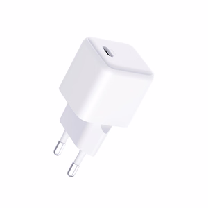 3mk Hyper Charger PD GaN 25W sienas lādētājs ar USB-C kabeli – balts