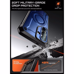 Supcase Unicorn Beetle Pro Mag MagSafe 2 komplektu futrālis Samsung Galaxy S26 - tumši zils un melns