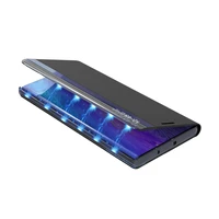 Jauns Sleep View viedtālruņa apvalks ar atloku un statīvu Samsung Galaxy A35 - melns