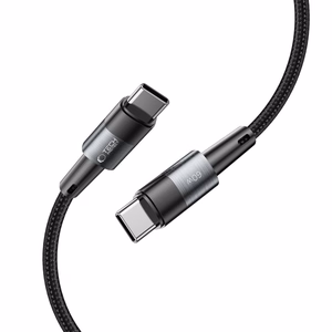 Tech-Protect UltraBoost USB-C / USB-C PD kabelis 60W 3A 1m - pelēks