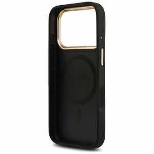 GUESS viedtālruņa apvalks (m) IPHONE 17 Pro ar MagSafe saderīgs PU 4G W/ Classic - melns