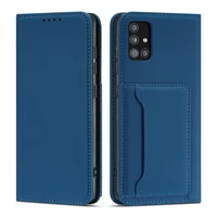 Magnētiskais karšu apvalks Xiaomi Redmi Note 11 Pro maciņš karšu turētājs zils