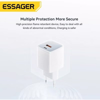 Lādētājs Essager "GaN Polestar" Balts 33W (PD / QC3.0)