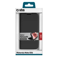 SBS Maks Smooth Maciņš for Motorola Moto G06 with Atlokāms Maciņš - melns