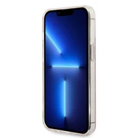 Komplekts Guess GUBPP13XH4EACSP vāciņš + lādētājs iPhone 13 Pro Max rozā cietais vāciņš ar 4G rakstu Magnētiskais