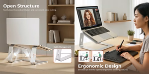Ventilated Ultra-Slim Aluminum Laptop Statīvs