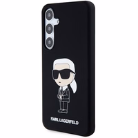 Karl Lagerfeld silikona Ikonik viedtālruņa apvalks Samsung Galaxy S24+ - melns
