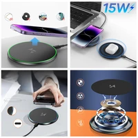 Wozinsky WLI-01Y 15W Qi indukcijas lādētājs ar USB-C kabeli - melns