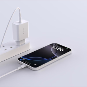 Devia Rocket PD sienas lādētājs, 45 W, 1 × USB-C, balts