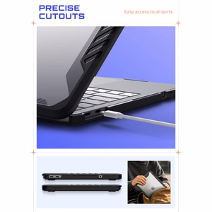 Supcase Unicorn Beetle Pro maciņš MacBook Neo 13" 2026, caurspīdīgs melns