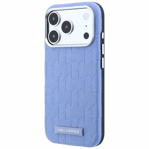 KARL LAGERFELD maciņš IPHONE 18 Pro/17 Pro saderīgs ar MagSafe (Mono Resin Logo) (krāsa: gaiši zila)