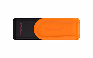 Kingston Technology DataTraveler 256GB Portable USB 3.2 Gen 1 Exodia S (чёрный/оранжевый)
