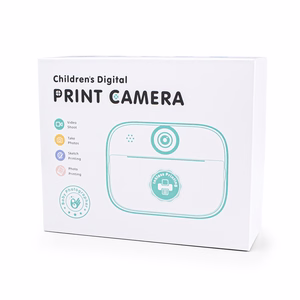 Mini termoprinteris bērniem ar fotoaparātu un videokameru - rozā