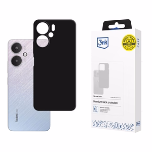 3mk Silikona Maciņš for Xiaomi Redmi 13C 5G - melns