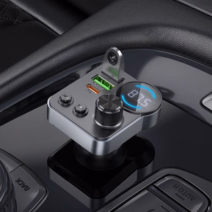 Car transmitter bluetooth Hoco 2 x USB A + USB C QC3.0 PD 48W E86 black