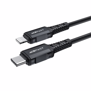 Acefast C4-01 Lightning - USB-C PD kabelis 30W 3A 480Mb/s 1.8m - melns