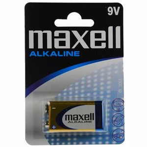 MAXELL sārmainā baterija 9V, 6LR61, 1 gab.