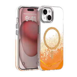Epoxy Mag maciņš iPhone 15 6,1" oranžs