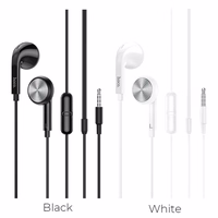 HOCO vadu austiņas Jack 3,5 mm ar mikrofonu M73 melnas