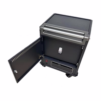 Ewent EW1703 portable device management cart/cabinet melns, pelēks