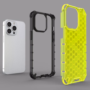 Honeycomb Case броневой чехол с TPU бампером для iPhone 13 Pro синий