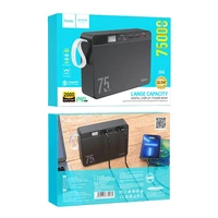 Ārējā baterija Power Bank Hoco J94 Overlord 22.5W 75000mAh melna